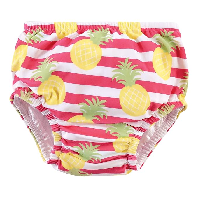 Hudson Baby Unisex Baby Swim Diapers, Tropical Floral, 0-6 Months