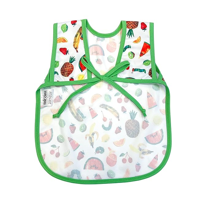 BapronBaby Eric Carle Tropical Fruit Bapron - No Neck Tie Safer Bib for Baby & Toddler - Soft Waterproof Stain Resistant - Machine Washable - Sz Preschool 3-5yrs