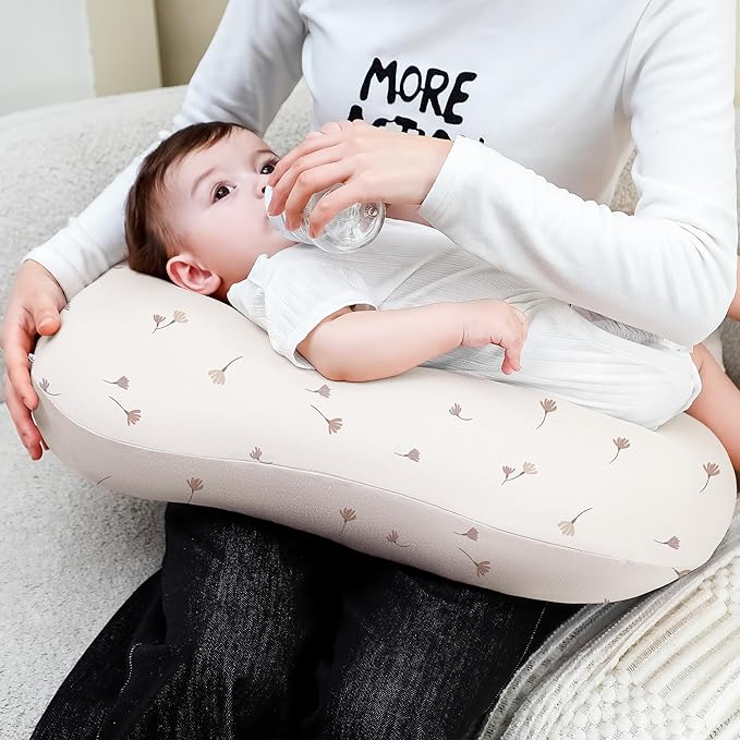 Susurration 2 Pack Nursing Pillow Cover,Ultra Soft and Stretchy Compatible with Boppy Breastfeeding Pillow,Comfortable and Skin-Friendly Slipcovers for Newborn Boys & Girls(Broom Flower)