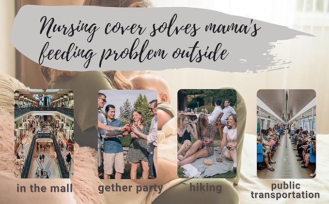 Nursing Cover for Newborn Breastfeeding Multi Use Infant Stroller Canopy Unisex Baby Car Seat Cover for Baby Boy and Girl (Animal 2)