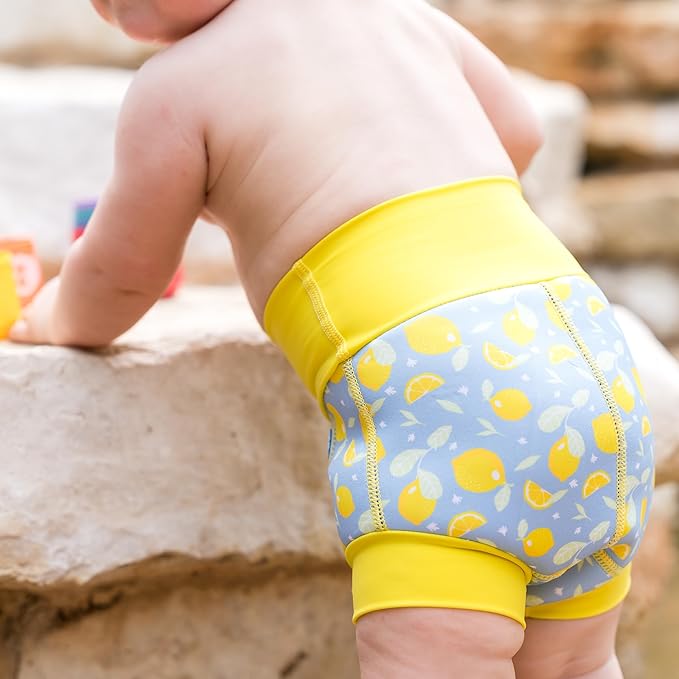 Splash About Happy Nappy Swim Diaper, Lemons, 2-3 Years