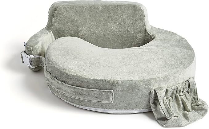 My Brest Friend Super Deluxe Nursing Pillow Cover - Slipcovers for Baby - Adjustable Fit, Easy Care, Durable - Nursing Pillow Not Included (Platinum)