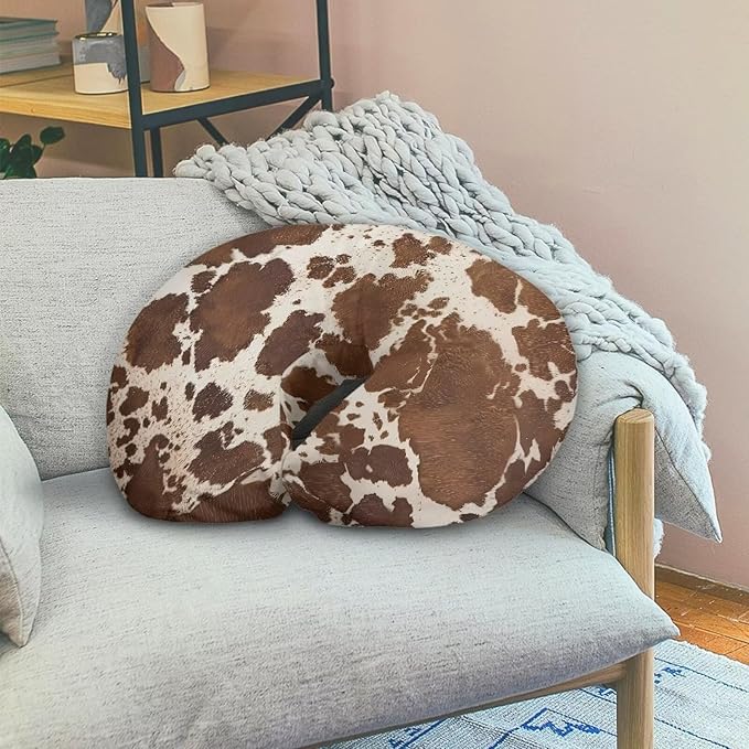 Brown Cow Nursing Pillow Support Cover Stain Resistant Portable Fabric Baby Nursing Pillow Cover for Baby Nursing Pillow Cover, Green Christmas Decor