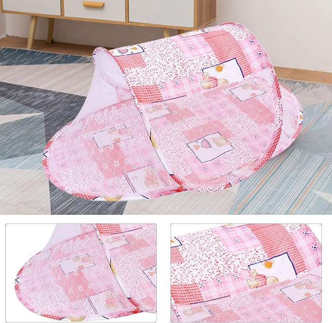 Baby Crib net, Breathable mesh Design Two-Way Zipper Easy Access, Infant Bed net, Cotton Polyester mesh for Safe Sleeping Infants Parents Travel Home use