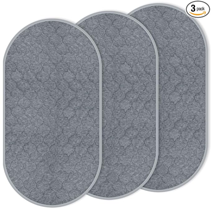 Baby Thicker Diaper Changing Quilted Pad Liner, Non-Slip 3 Pack Heavy Absorbency Reusable Incontinence Pads for Kids Changer Washable Underpads(YDYQ)