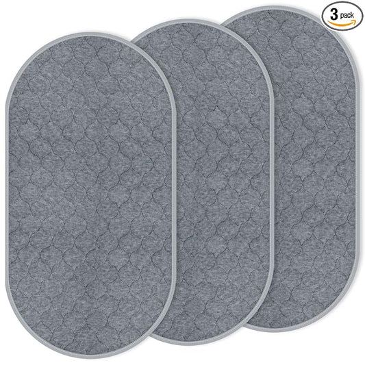 Baby Thicker Diaper Changing Quilted Pad Liner, Non-Slip 3 Pack Heavy Absorbency Reusable Incontinence Pads for Kids Changer Washable Underpads(YDYQ)