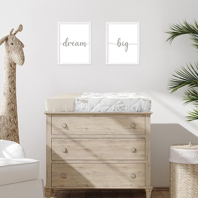 Sweet Jojo Designs Jungle Safari Animals Boy Girl Baby Nursery Changing Pad Cover Beige Brown Taupe Black and White Gender Neutral Animal Elephant Giraffe Wildlife Adventure Zebra Elephants Serengeti