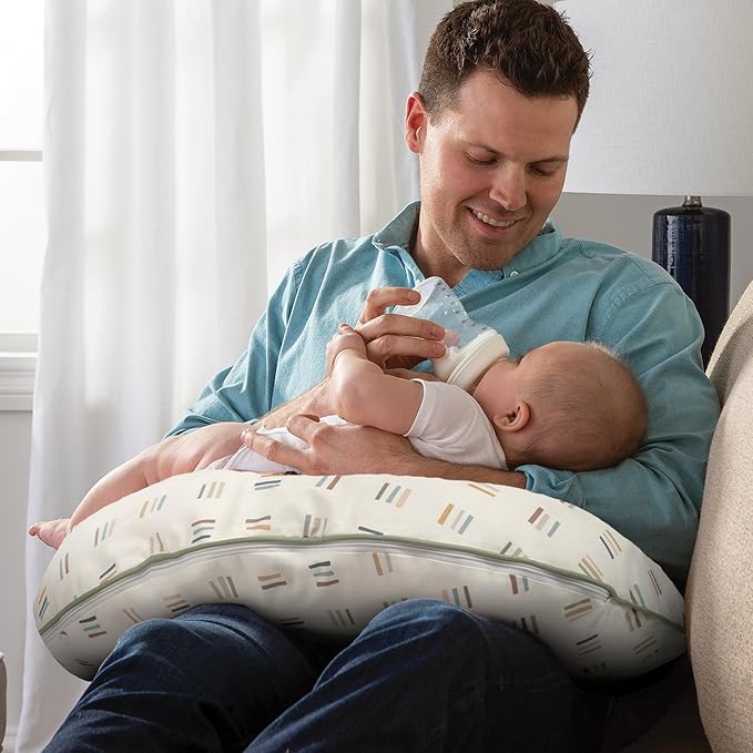 Boppy Nursing Pillow Cover, 100% Organic Cotton, Swatch Card, Fits The Original Support Pillow for Breastfeeding and Bottle Feeding, Cover Only, Nursing Support Pillow Sold Separately