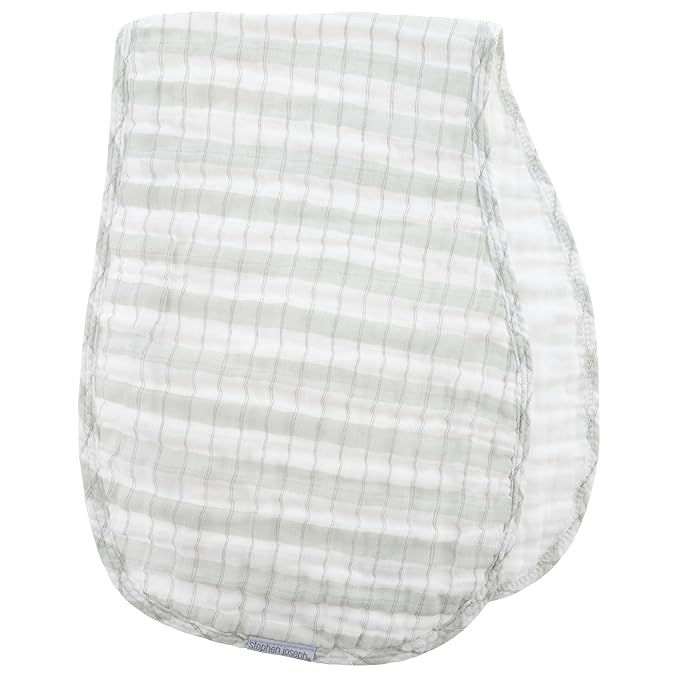 Stephen Joseph, Muslin Baby Burp Cloths, 2-Pack 100% Cotton, Burp Cloth for Baby Boys and Girls, Milk and Cookies