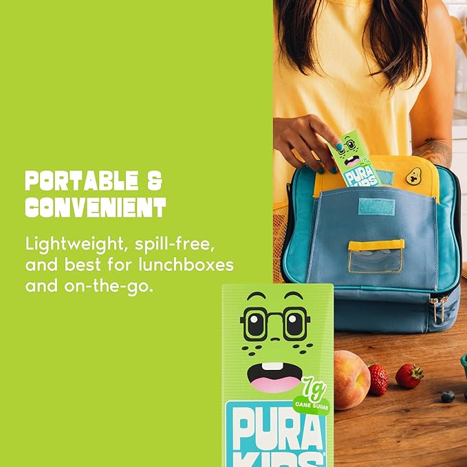 PURA Kids Box | Watermelon Fruit extract infused Drink for kids | 7g Pure Cane Sugar | Non-GMO | Vegan, No Artificial Sweeteners | Best Lunchbox Beverage with Paper Straw | 6.76 fl oz (200ml), Pack of 24