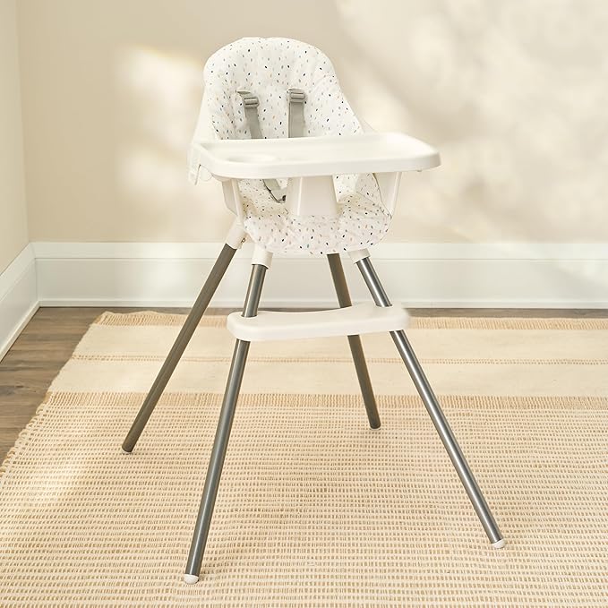 Regalo Baby High Chair for Babies and Toddlers, Foldable High Chair with Removable Tray & Cup Holder, Portable Toddler Highchair with 5-Point Harness, Lightweight Baby Feeding Chair, Jelly Bean Print