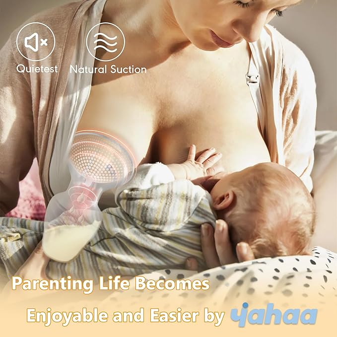 2 Sets Silicone Manual Breast Pump for Breastfeeding Essentials, Colostrum Collector with Spill Free Valve & Cap, Hand Pump Breastmilk, Milk Collectors for Breastfeeding, Clear, 4oz