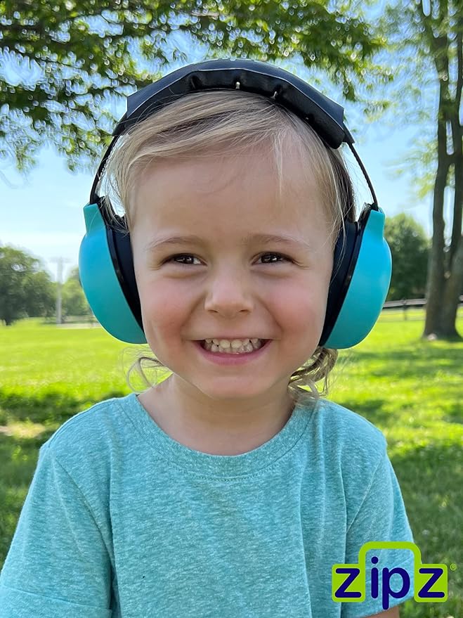 ZIPZ Baby & Toddler Earmuffs - ANSI-Certified Noise Protection, Audiologist-Recommended, Interchangeable Shells (0-4 Yrs)