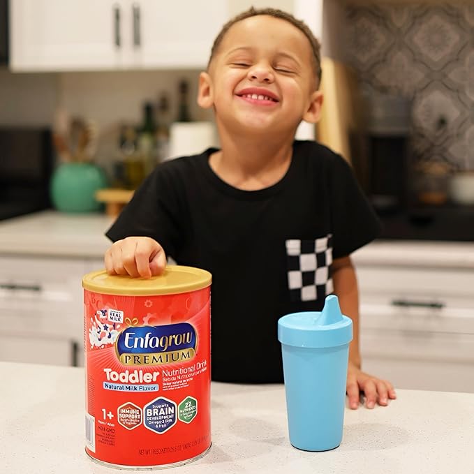 Enfagrow Premium Toddler Milk Nutritional Drink, Toddler Drink, Try Our Brain-Supporting Trio, 32oz Can (Pack of 3)