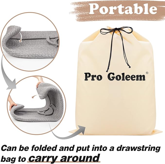 Pro Goleem Baby Diaper Changing Basket, Portable Easy to Clean Moses Basket for Newborn Babies with 1 Foam Pad 2 Waterproof Pad Covers and 1 Diaper Caddy Organizer