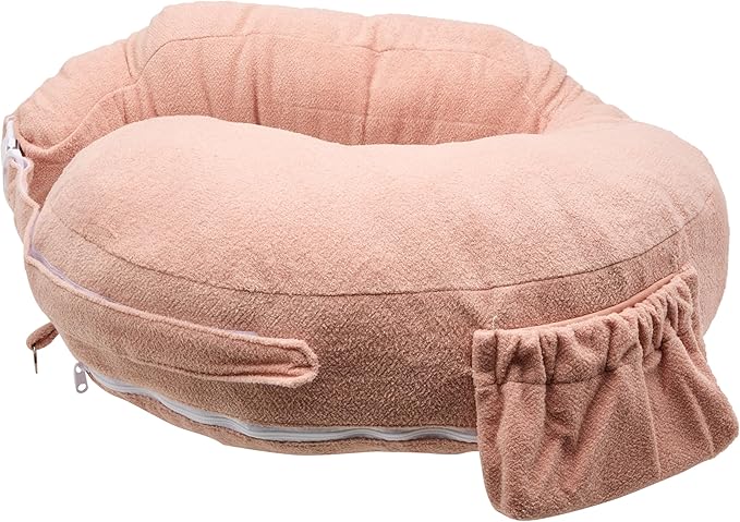 My Brest Friend Deluxe Nursing Pillow Cover - Slipcovers for Baby - Adjustable Fit, Easy Care, Durable - Original Nursing Pillow Not Included, Soft Rose