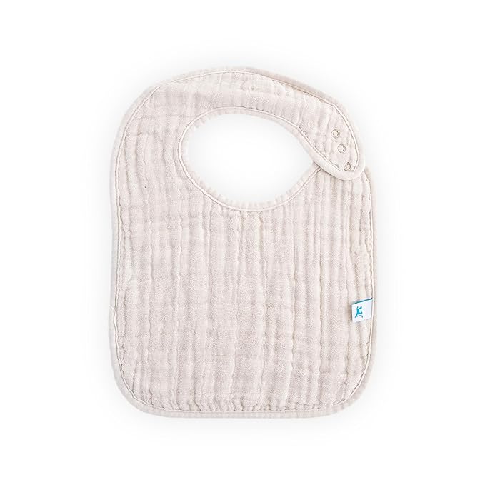 Little Unicorn Muslin Baby Bibs | Adjustable as Baby Grows | Soft Absorbent Muslin Fabric | For Eating, Drooling, Teething (Tropical Leaf)