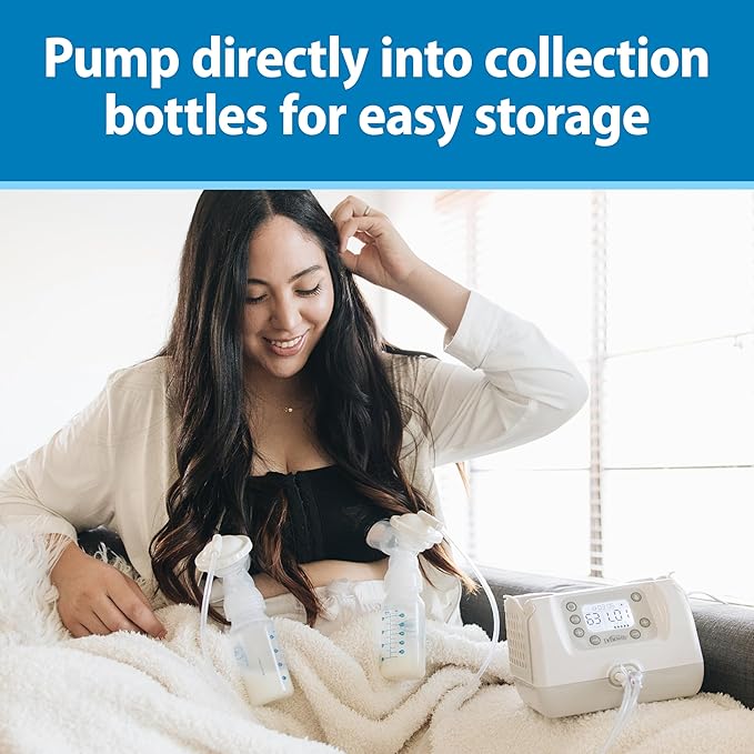 Dr. Brown's Breast Milk Collection Bottles with Storage Caps, Breast Pumps Compatible, Collect, Store, and Keep Milk Fresh, BPA Free – 4-Pack