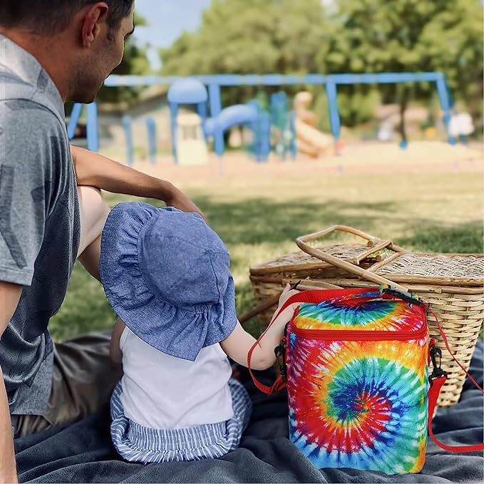 Breastmilk Cooler Bag with Ice Pack Fits 4 Baby Bottles Up To 9 Ounce Insulated Baby Bottle Bag Breast Milk Cooler on the Go with Strap Cooler Bag for Nursing Mom Daycare or Travel