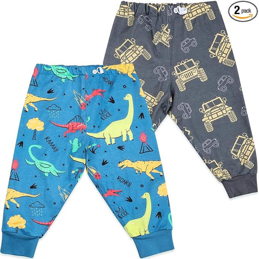 MooMoo Baby Waterproof Diaper Pants for Potty Training 2 Packs Overnight Potty Training Pants for Boys