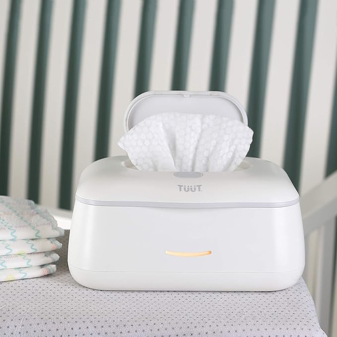 Baby Wipe Warmer & Wipes Dispenser - Sleek Diaper Wipes Holder for Boys and Girls - Tuut
