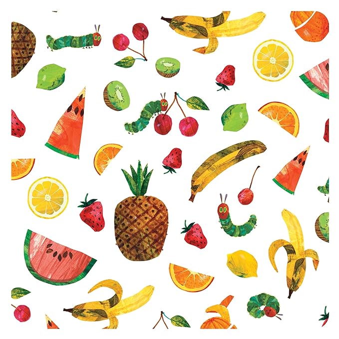 BapronBaby Eric Carle Tropical Fruit Bapron - No Neck Tie Safer Bib for Baby & Toddler - Soft Waterproof Stain Resistant - Machine Washable - Sz Preschool 3-5yrs