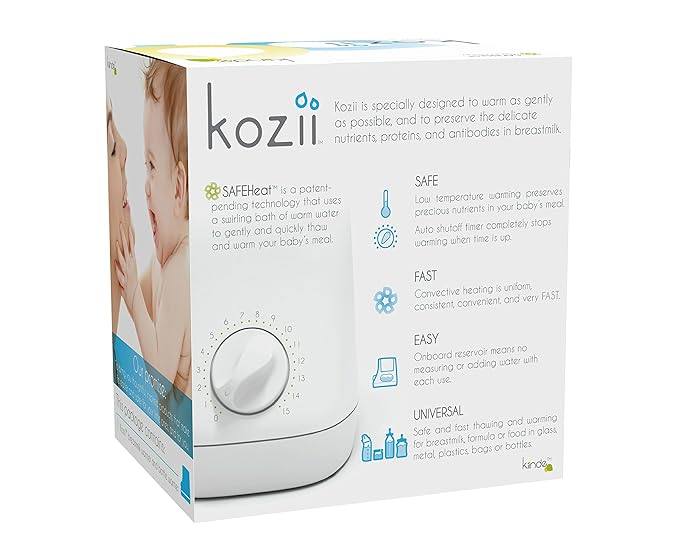Kiinde Kozii Baby Bottle Warmer and Breast Milk Warmer for Warming Breast Milk, Infant Formula and Baby Food (Pack of 6)