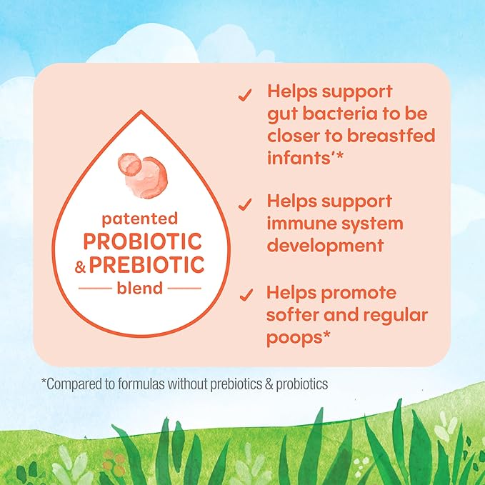 Happy Baby Organics Stage 1 Infant Formula, 0-12 Months, Milk Based Organic Baby Formula Powder with Iron, Probiotics & Prebiotics for Immune & Digestive Support, 14.1 Ounce (Pack of 1)