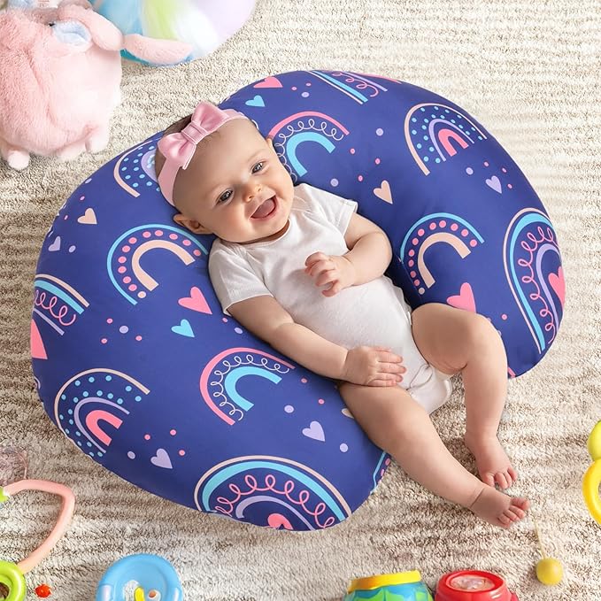 Cloele Nursing Pillow Cover for Breastfeeding Pillows - Animal Breastfeeding Pillow Slipcovers for Baby Boys & Girls Ultra Soft Infant Nursing Pillowcase for Newborn,Cover Only
