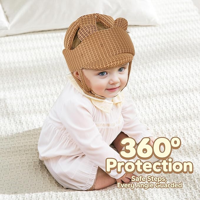 Baby Helmet for Crawling Walking – Soft Safety Helmet for Crawling, Walking, and Toddlers – Head Protector for Baby Helmet for 1-2 Years, Girls & Boys