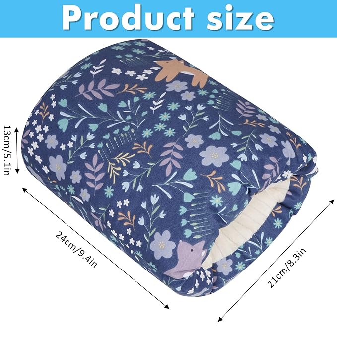 Baby Feeding Arm Pillow,Soft Cotton Bottle Nursing Arm Pillows for Newborn,Breastfeeding Pillows for More Support for Mom and Baby,Portable and Washable,Ergonomic Nursing Essentials(Blue Forest)
