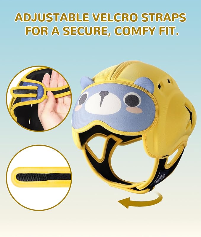 Baby Safety Helmet for Crawling Walking - Mambobaby Baby Helmet Adjustable Baby Head Protector Breathable Soft Infant Helmet Head Protection Helmets for Aged 6-24 Months, Ultra-Lightweight
