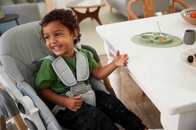 Safety 1st 3-in-1 Grow and Go Plus High Chair, 3 Modes of Use: Infant Recliner, Toddler high Chair, and Child seat, High Street