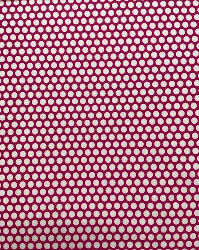 SheetWorld Baby Fitted Changing Pad Cover Sheet 16 x 33 inches, 100% Cotton Woven Sheet, Unisex Boy Girl, Dots Hot Pink, Made in USA