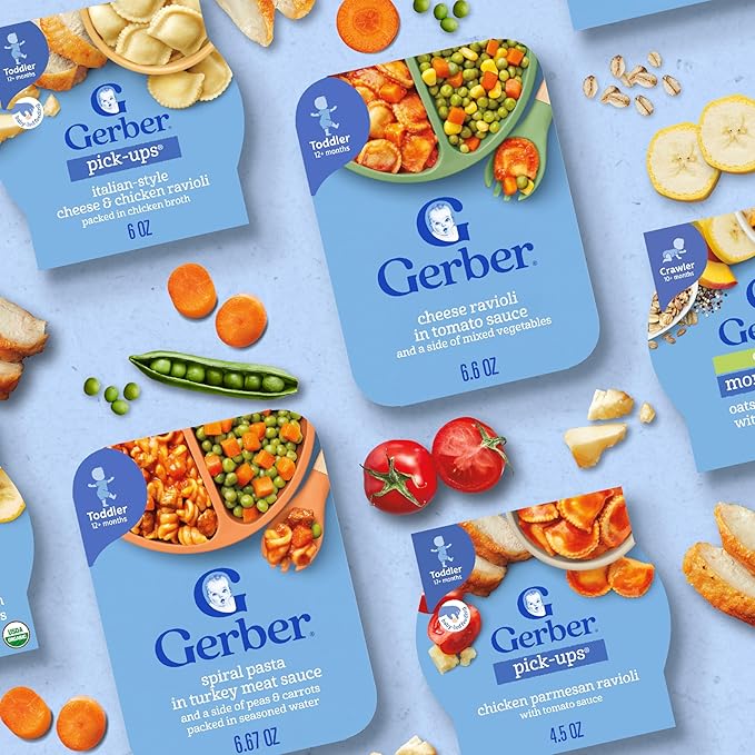 Gerber Toddler Food, Mashed Potatoes & Beef in Gravy, Mealtime for Toddler, 8PK