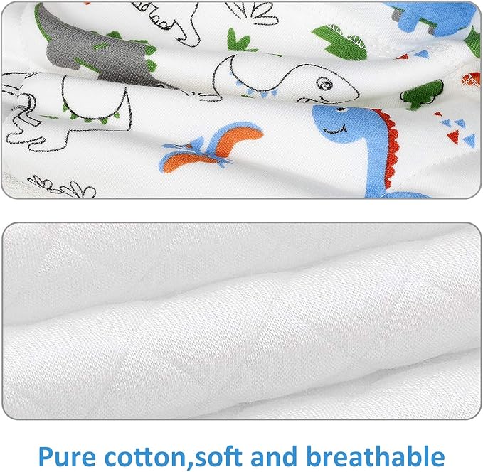 MooMoo Baby Cotton Training Pants 4 Pack Padded Toddler Potty Training Underwear for Boys and Girls-12M-5T Blue