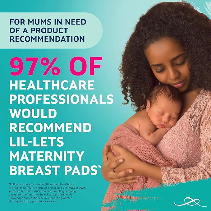 Lil-Lets Nursing Pads – 120 Individually Wrapped, Ultra-Thin, Absorbent & Fragrance-Free – Comfort & Protection for Nursing Moms Postpartum –Maximum Adhesion for Leak & Chafing Nipple Protection