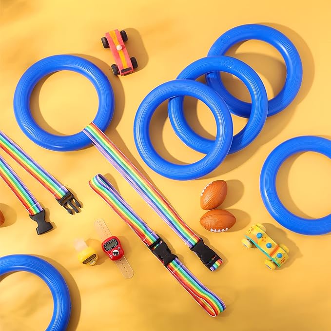 Tatuo 12 Set Toddlers Walking Rope for Preschool Toddlers Detachable Transition Rope Safety Daycare Rope for Preschool Daycare Kindergarten School Kids Outdoor Supplies (Blue)