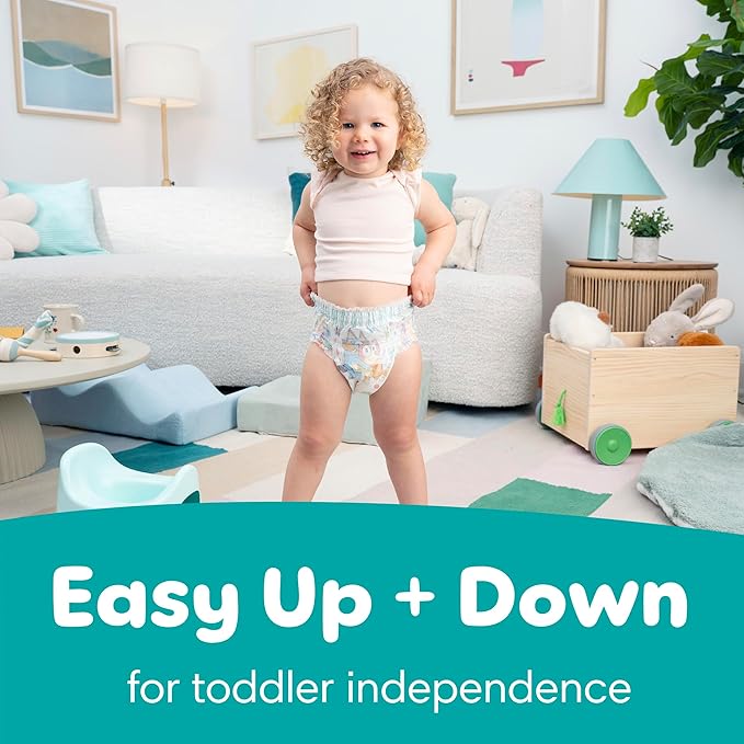 Easy Ups Girls & Boys Potty Training Pants, Size 5T-6T, 80 Count, Bluey Absorbent Training Underwear, Up to 100% Leakproof Day and Night, Hypoallergenic (Packaging May Vary)