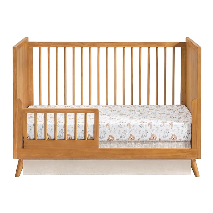 Oxford Baby Dawson Crib to Toddler Bed Guard Rail Conversion Kit, Honey Brown, Green Guard Gold Certified