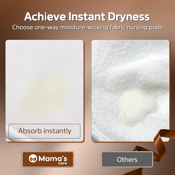 Mama’s Care Reusable Nursing Pads 14-Pack (Large 4.8″) – Ultra-Soft 4-Layer Viscose Breast Pads for Breastfeeding & Leaking – Includes Storage Bag & Laundry Bag – Leakproof, Washable & Eco-Friendly