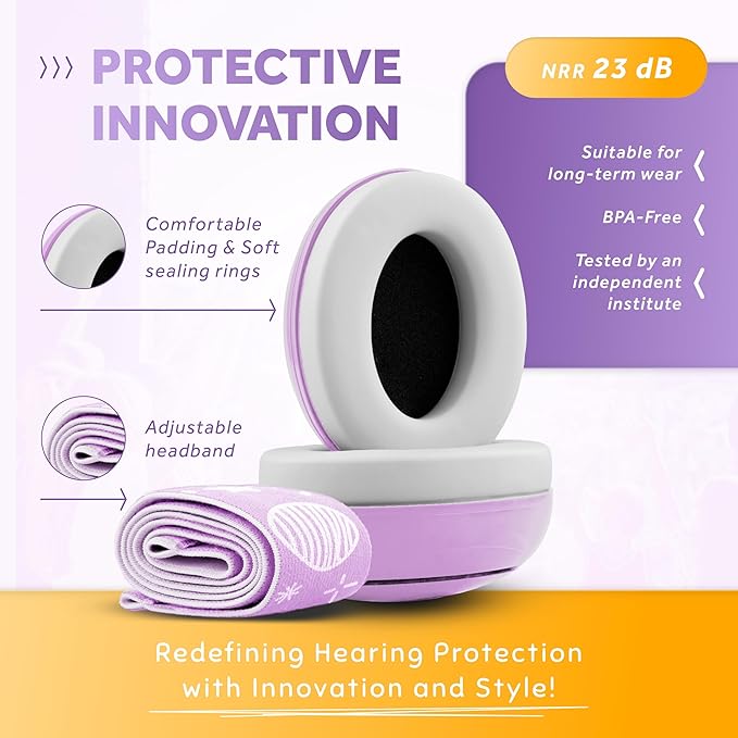 Schallwerk ® Mini+ Baby Ear Muffs – Infant Noise Cancelling Headphones, Toddler Ear Protection, Baby Headphones for Noise