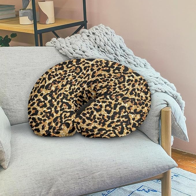Leopard Nursing Pillow Cover for Infant Removable Neutral Breastfeeding Pillow Cover Soft Stretchy Breastfeeding Pillow Slipcover