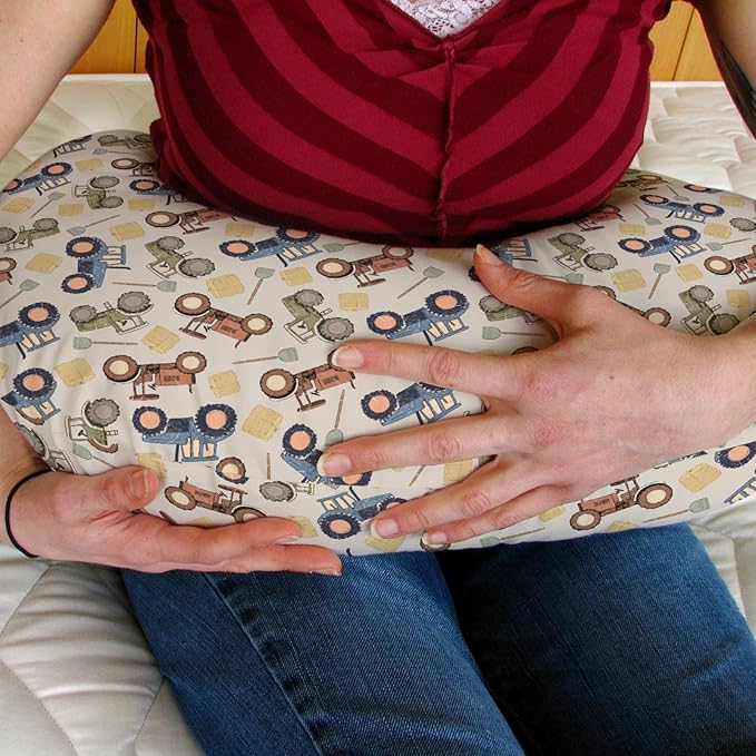 Vintage Tractors Baby Nursing Pillow Covers for Boy Girl Farm Tractor Harvest Nursery Feeding Pillowcase for Breastfeeding Pillows Farmhouse Trucks Vehicle Soft Stretchy Covers for Newborn Infant