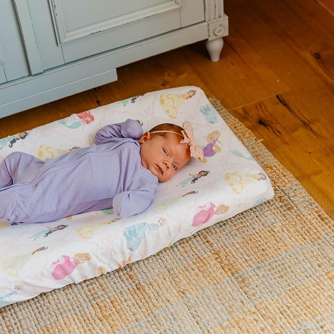 Premium Diaper Changing Pad Cover Disney Princess by Copper Pearl