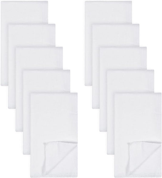 Gerber Unisex Baby Boys Girls Birdseye Flatfold Cloth Diapers Multipack White 10 Pack