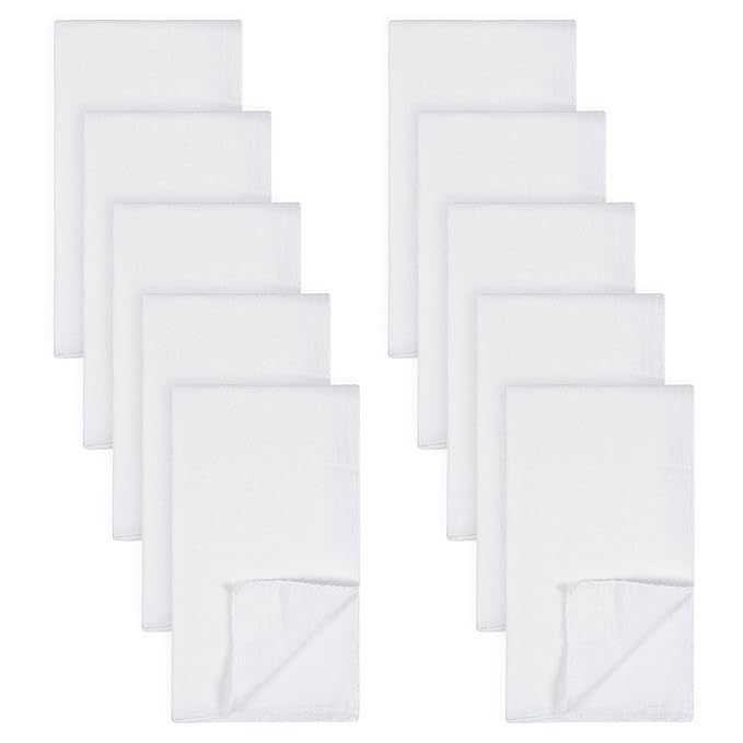 Gerber Unisex Baby Boys Girls Birdseye Flatfold Cloth Diapers Multipack White 10 Pack & Unisex Baby Boys Girls Birdseye Prefold Cloth Diapers Multipack White 3-Ply 10 Pack