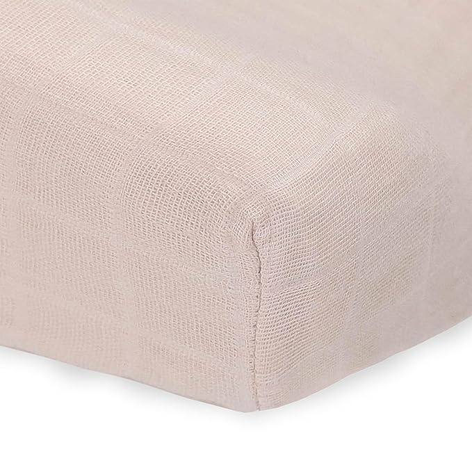 Little Unicorn Changing Pad Cover for Newborns & Infants | Soft & Breathable Muslin Fabric | Baby Diaper Changing Table Pad Cover (Rosie)