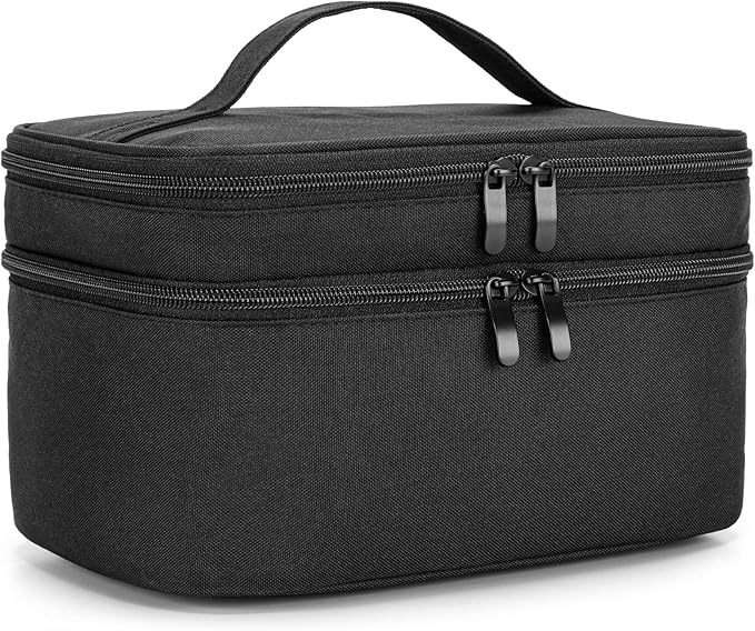 BAFASO Wearable Breast Pump Bag Compatible with Momcozy S12 Pro, Momcozy M5, Elvie Breast Pump, Carrying Case for Wearable Breast Pump and Extra Parts, Black