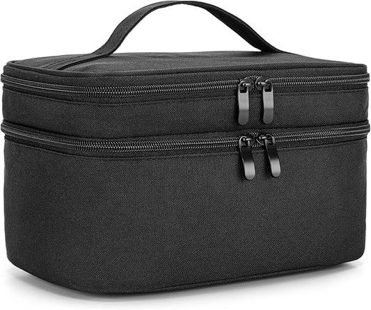 BAFASO Wearable Breast Pump Bag Compatible with Momcozy S12 Pro, Momcozy M5, Elvie Breast Pump, Carrying Case for Wearable Breast Pump and Extra Parts, Black